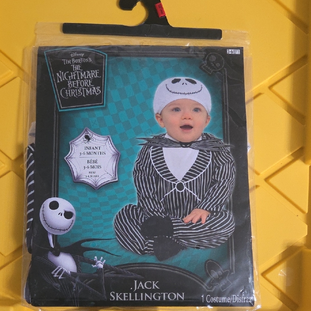*BRAND NEW* Jack Skellington Infant Costume - Black and White